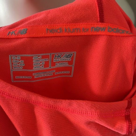 Heidi Klum for New Balance Neon Hoodie Sweatshirt xs - Picture 8 of 8